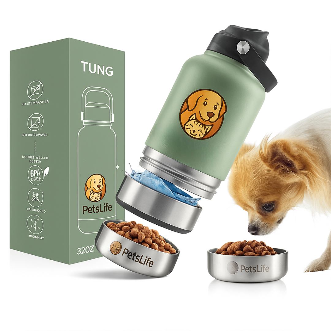 3-in-1 Hunde-Trinkflasche "TUNG"